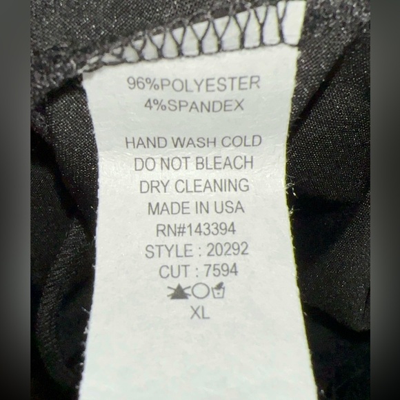 Black Shine Dress with Feather Trim - Picture 6 of 6